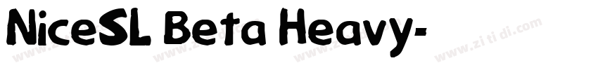 NiceSL Beta Heavy字体转换